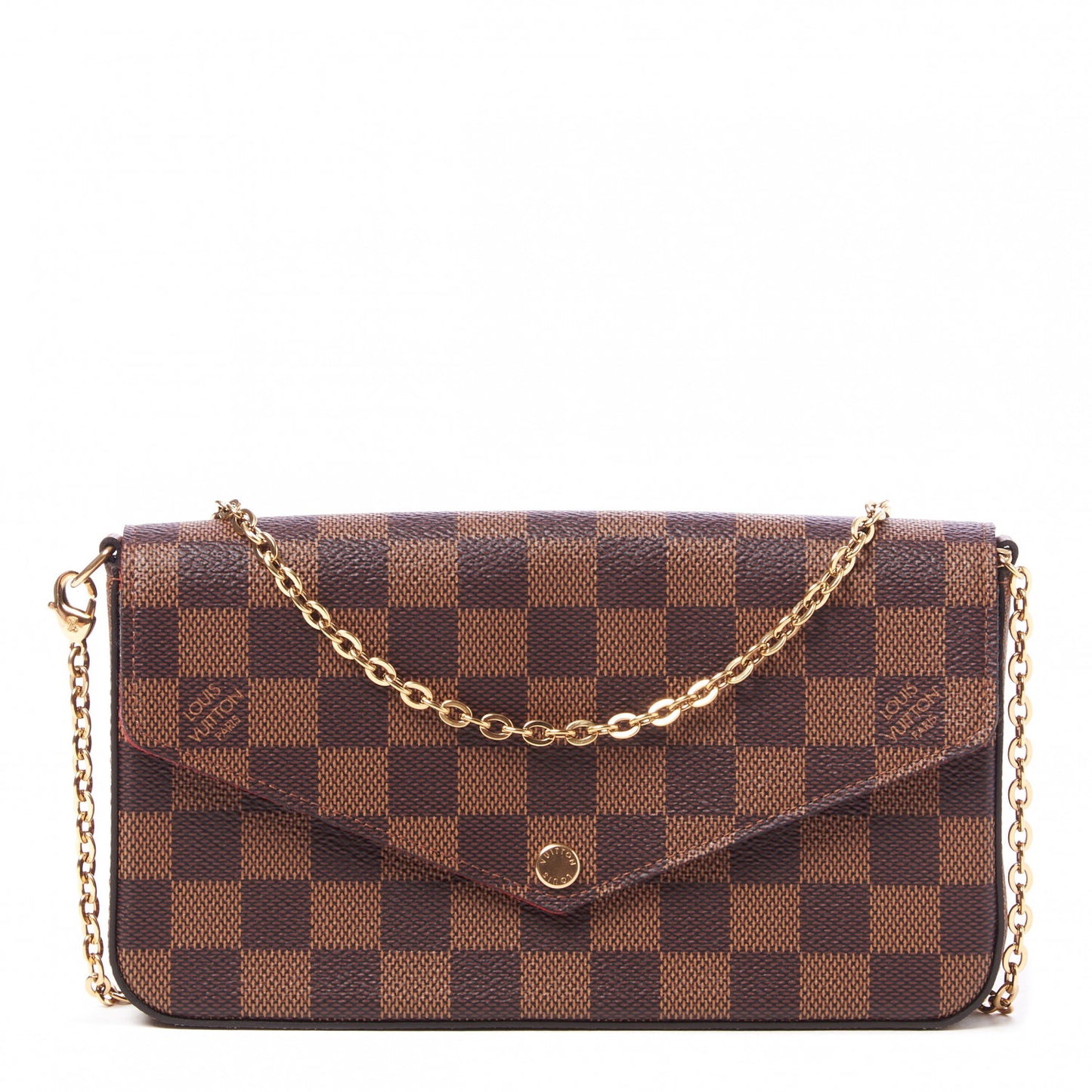 Damier Ebene Pochette Felicie Chain Wallet