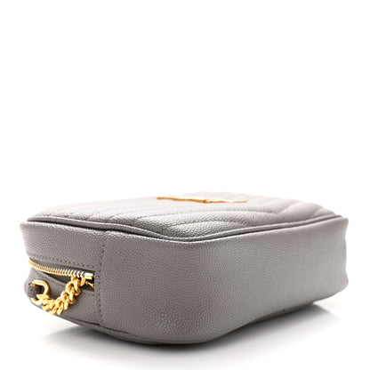 Saint Laurent Grain De Poudre Matelasse Monogram Mini Lou Camera Bag Fog 4 of 11