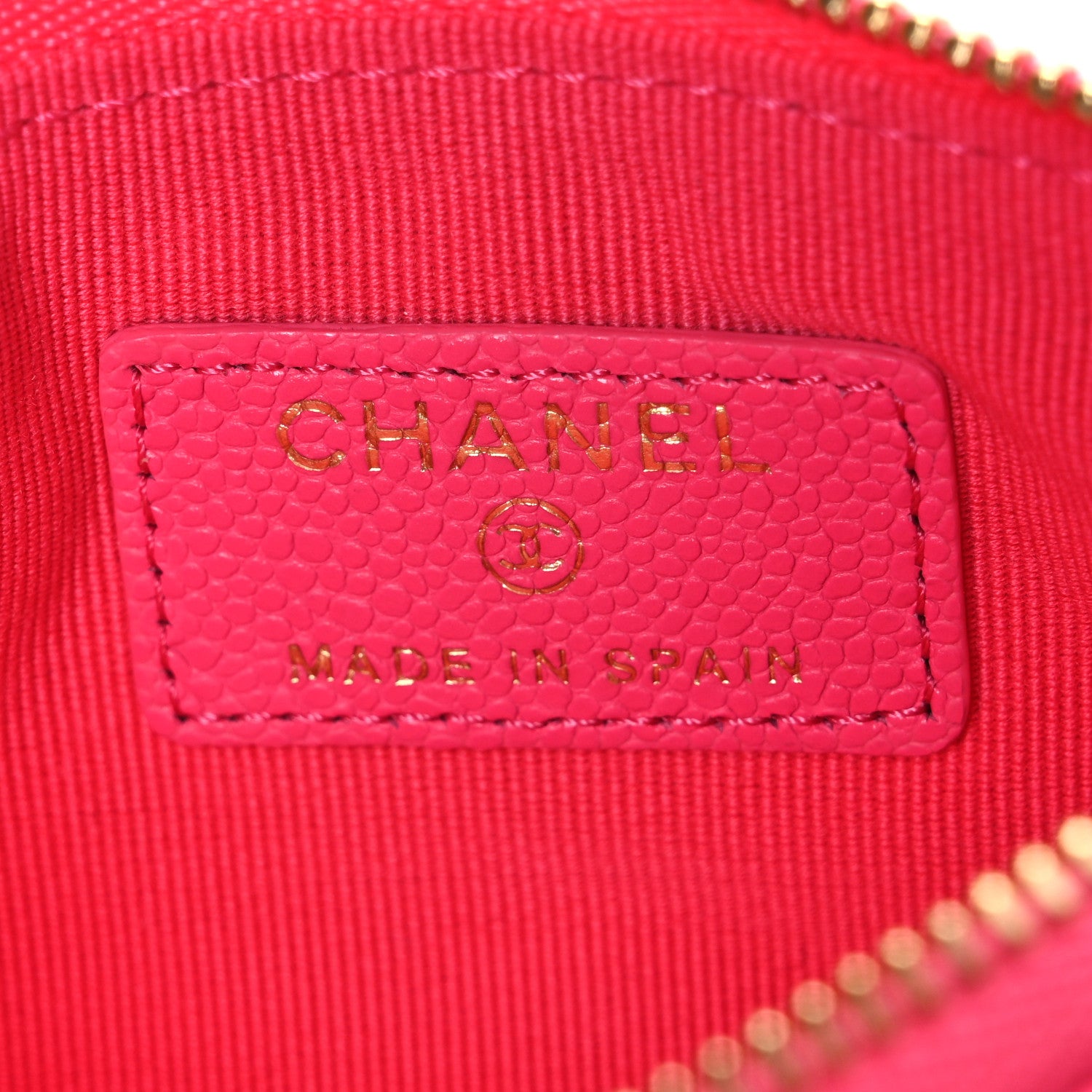 Chanel Caviar Quilted Small Cosmetic Case Pink 6 of 7