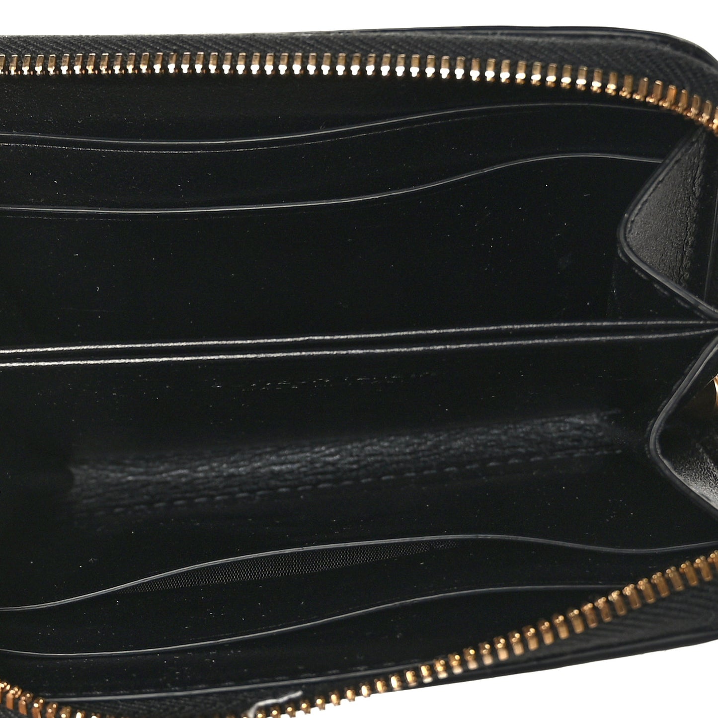 Nappa Intrecciato Zip Around Coin Purse Black