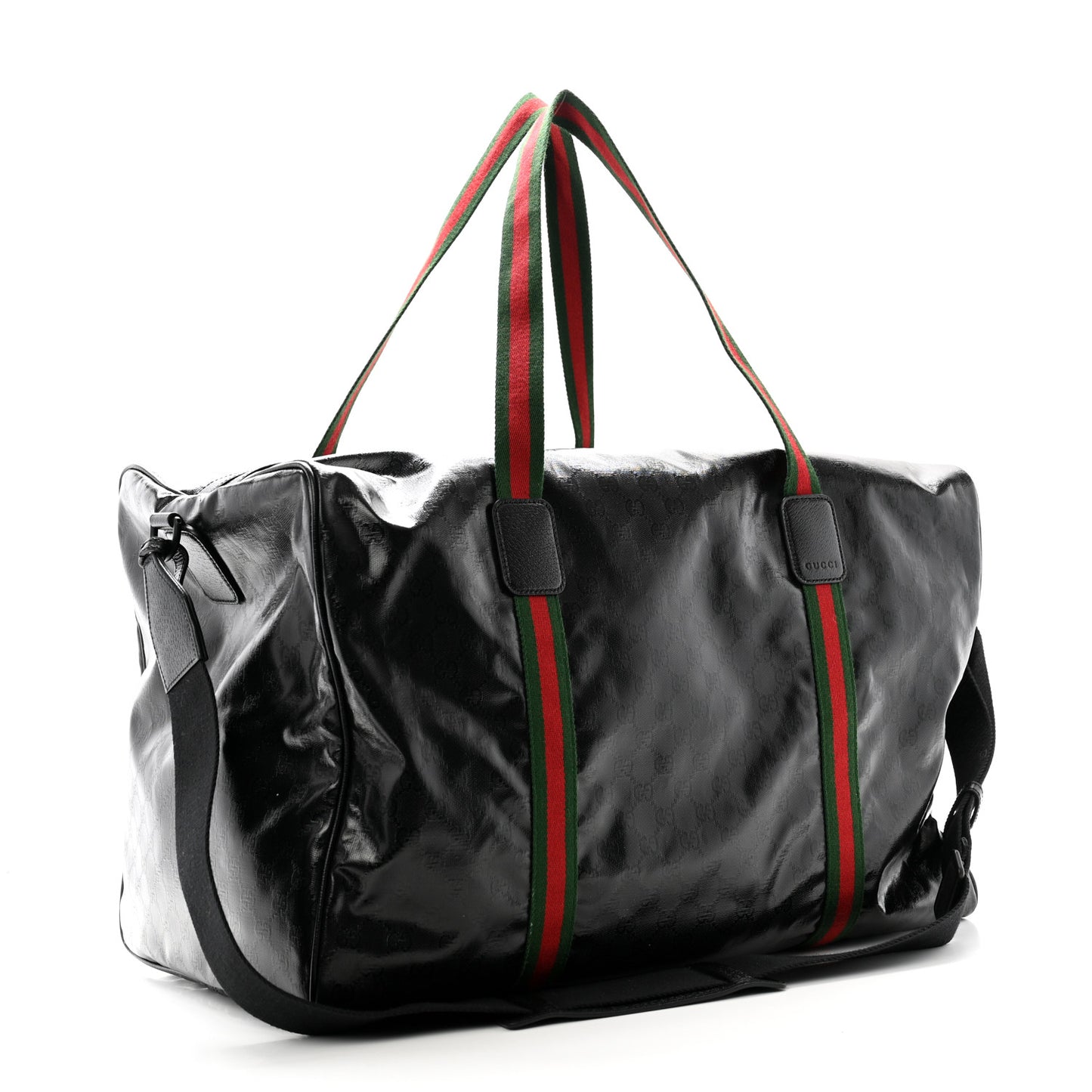 Crystal Monogram Web Large Duffle Bag Black