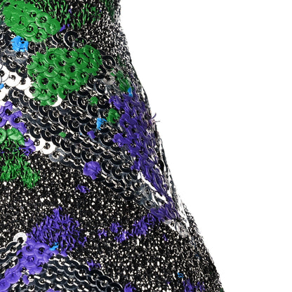 Christian Louboutin Paillette Splash So Kate Booty 85 Ankle Boots 37.5 Silver Multicolor 10 of 11
