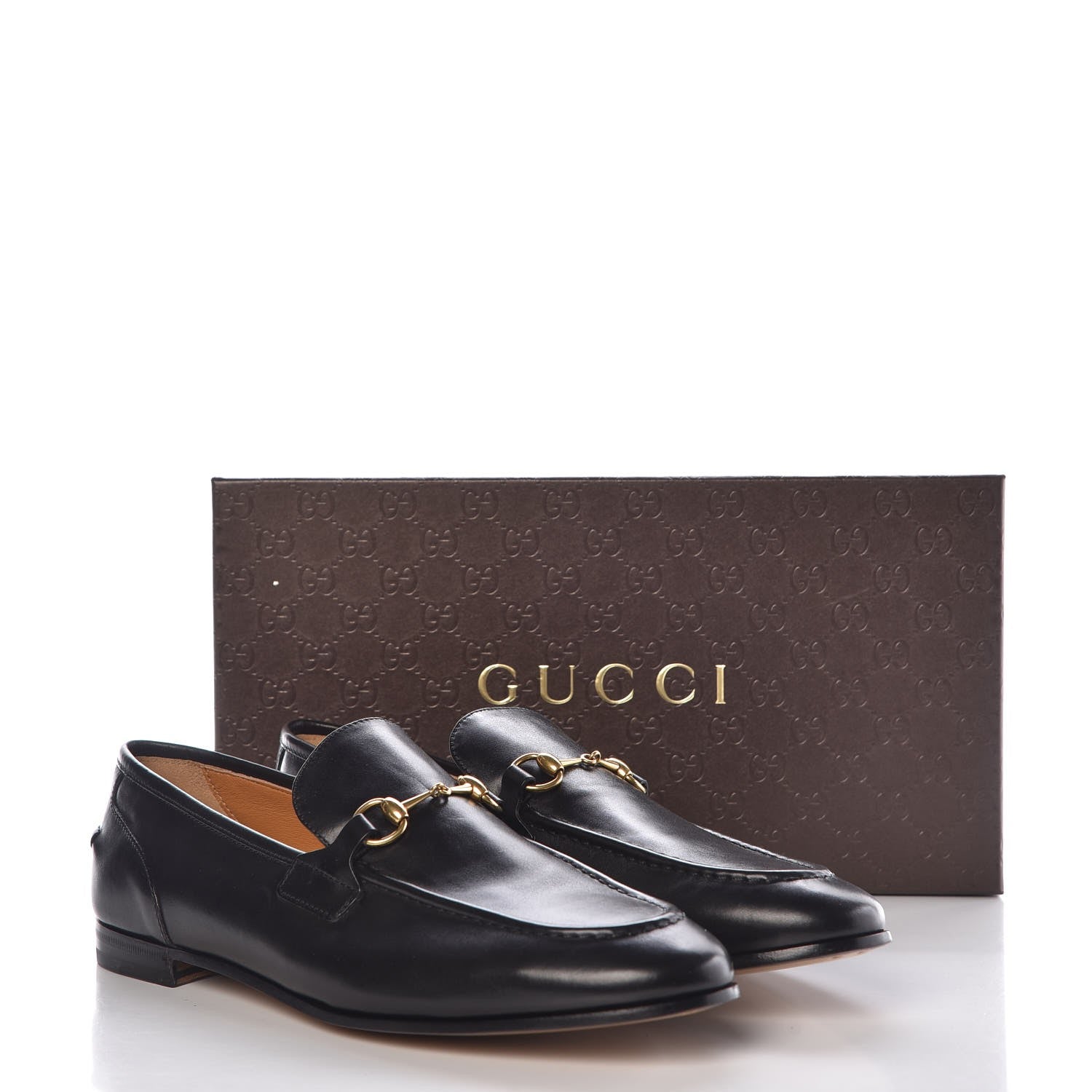 Gucci Calfskin Womens Jordaan Loafers 40.5 Black 8 of 8