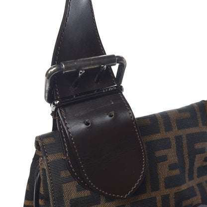 Fendi Zucca Buckle Shoulder Bag Tobacco 8 of 12