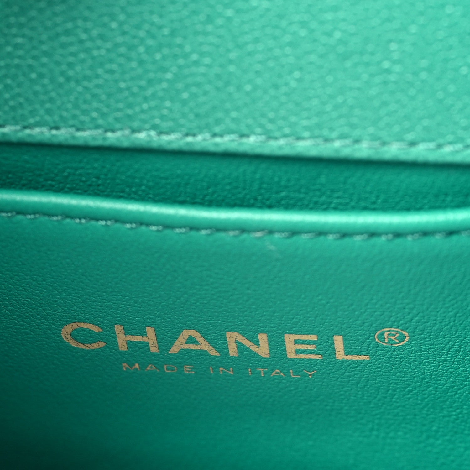 Chanel Caviar Quilted Small Chain Around Boy Flap Green 6 of 9