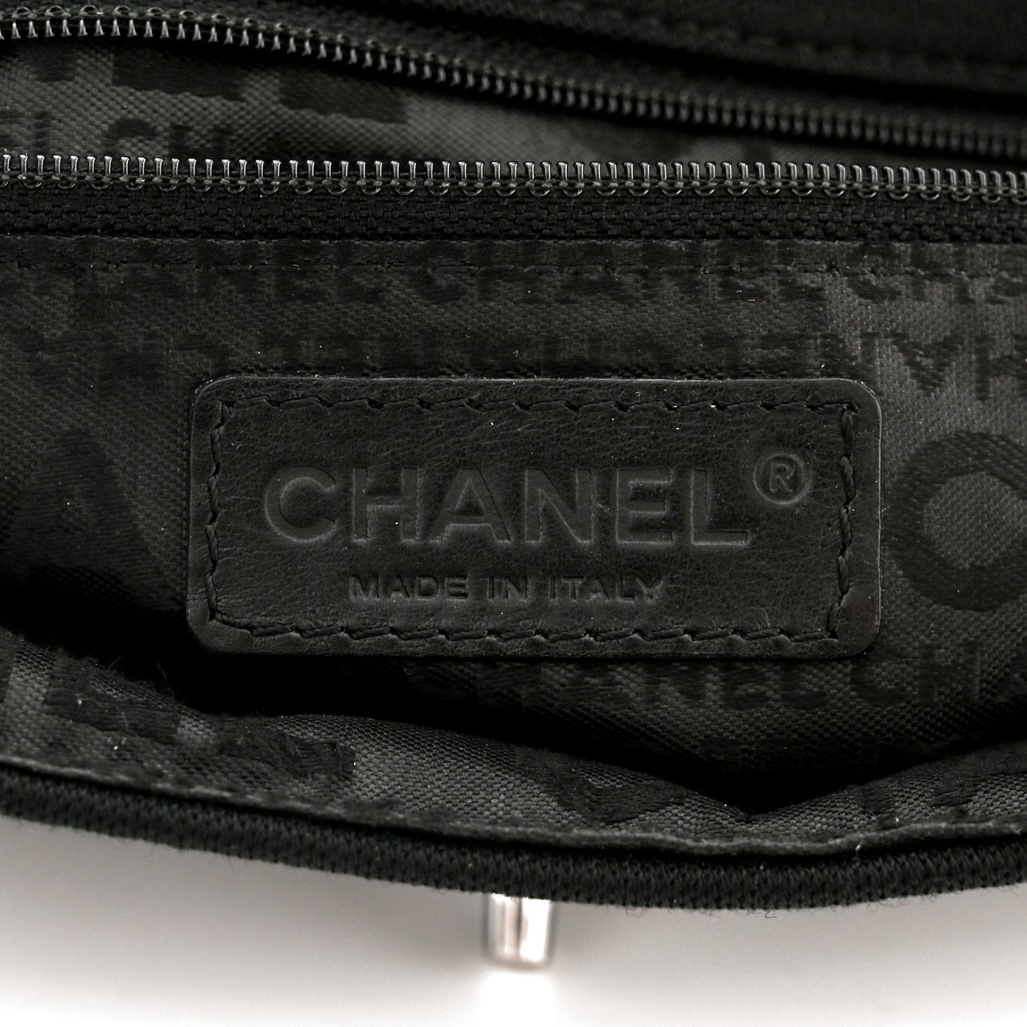 Jersey Quilted Single Flap Black
