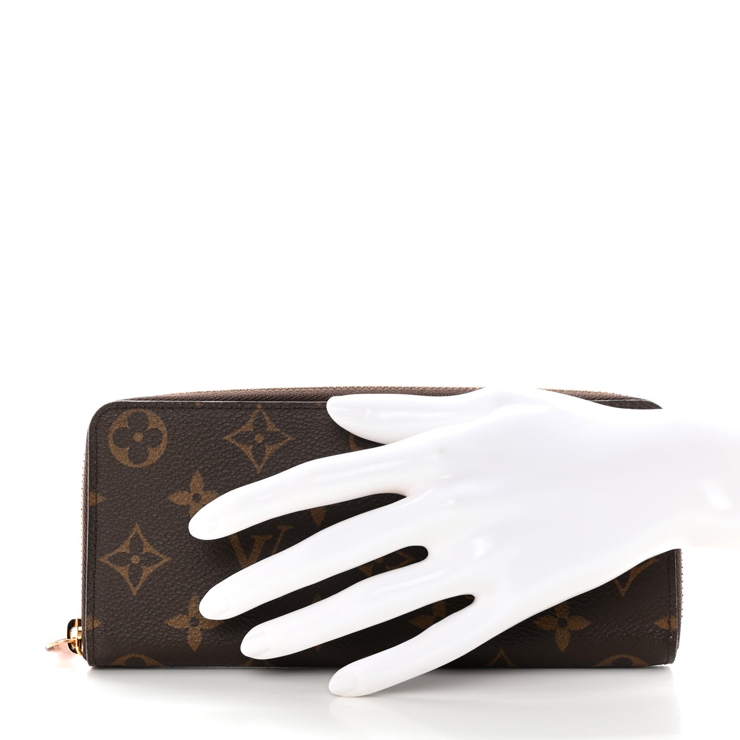 Monogram Clemence Wallet Rose Ballerine