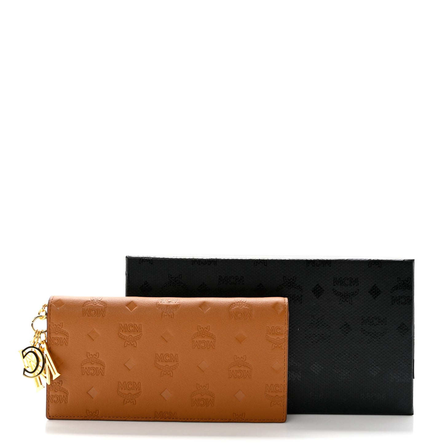 Calfskin Ottomar Large Klara Two Fold Wallet Cognac