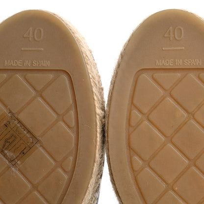 Chanel Lambskin CC Espadrilles 40 Black 8 of 9