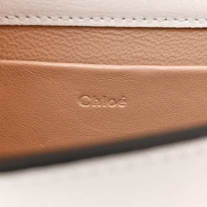 Chloe Calfskin Crocodile Embossed Small Nile Bracelet Minaudiere Bag White 6 of 12