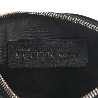 Alexander McQueen Calfskin Studded Skull Small Zipped Pouch Black 6 of 9
