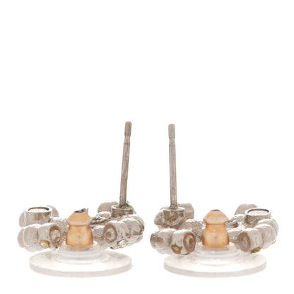 Chanel Crystal Pearl CC Earrings Gold 3 of 5
