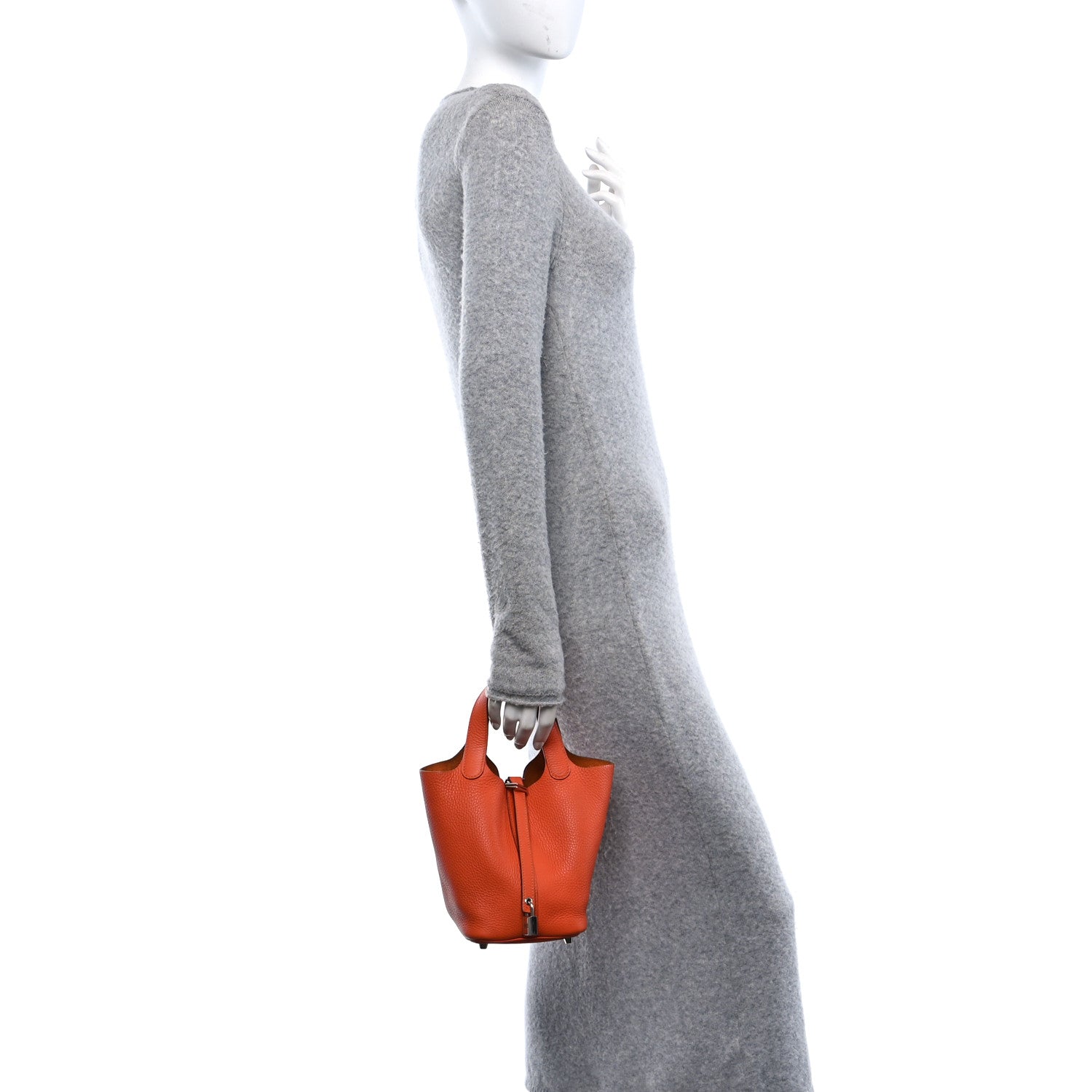 Hermes Taurillon Clemence Picotin Lock 18 PM Orange 2 of 15