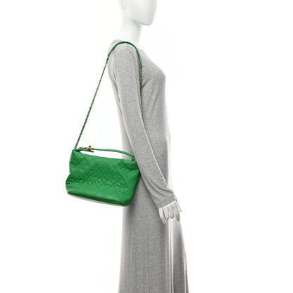Chanel Lambskin Quilted Large Perfect Meeting Hobo Green 2 of 11