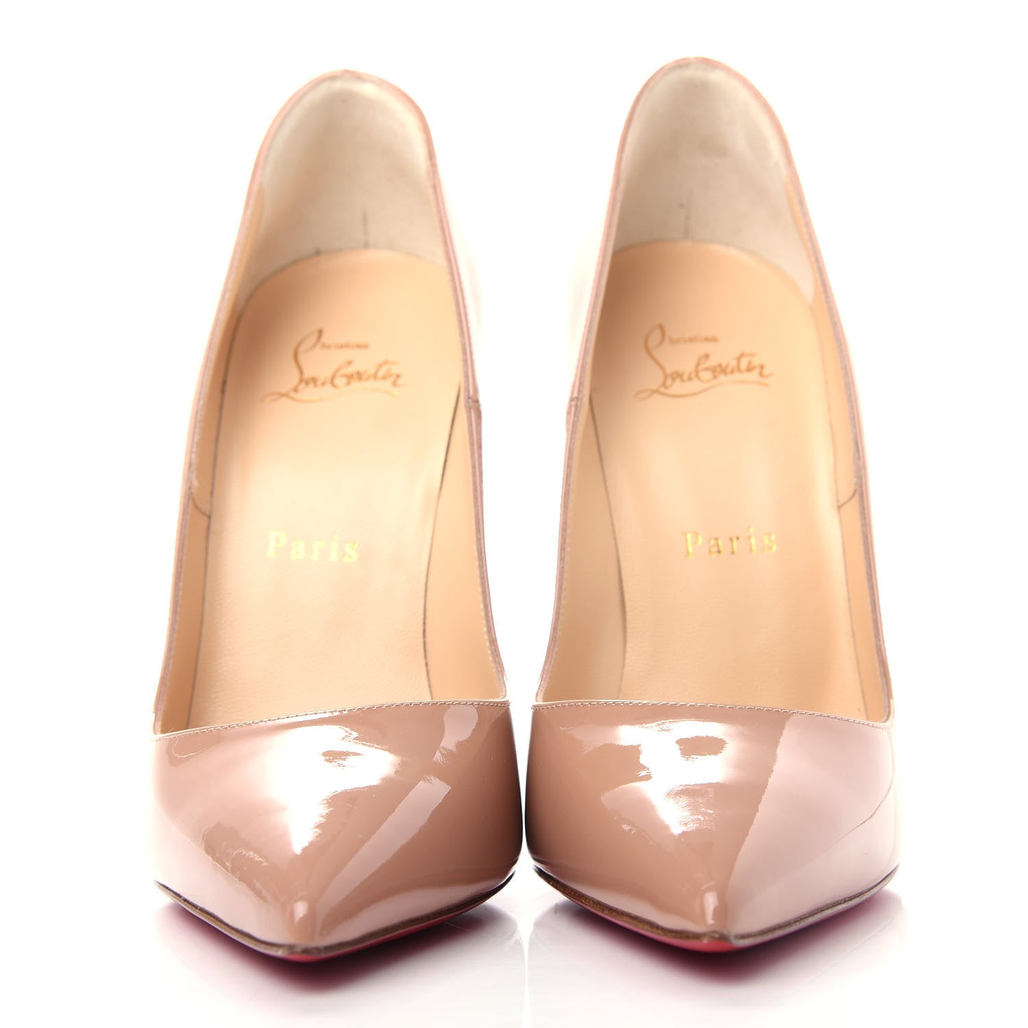 Christian Louboutin Patent So Kate 120 Pumps 38 Nude 2 of 10