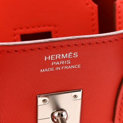 Hermes Swift Birkin 25 Rouge Tomate 6 of 10