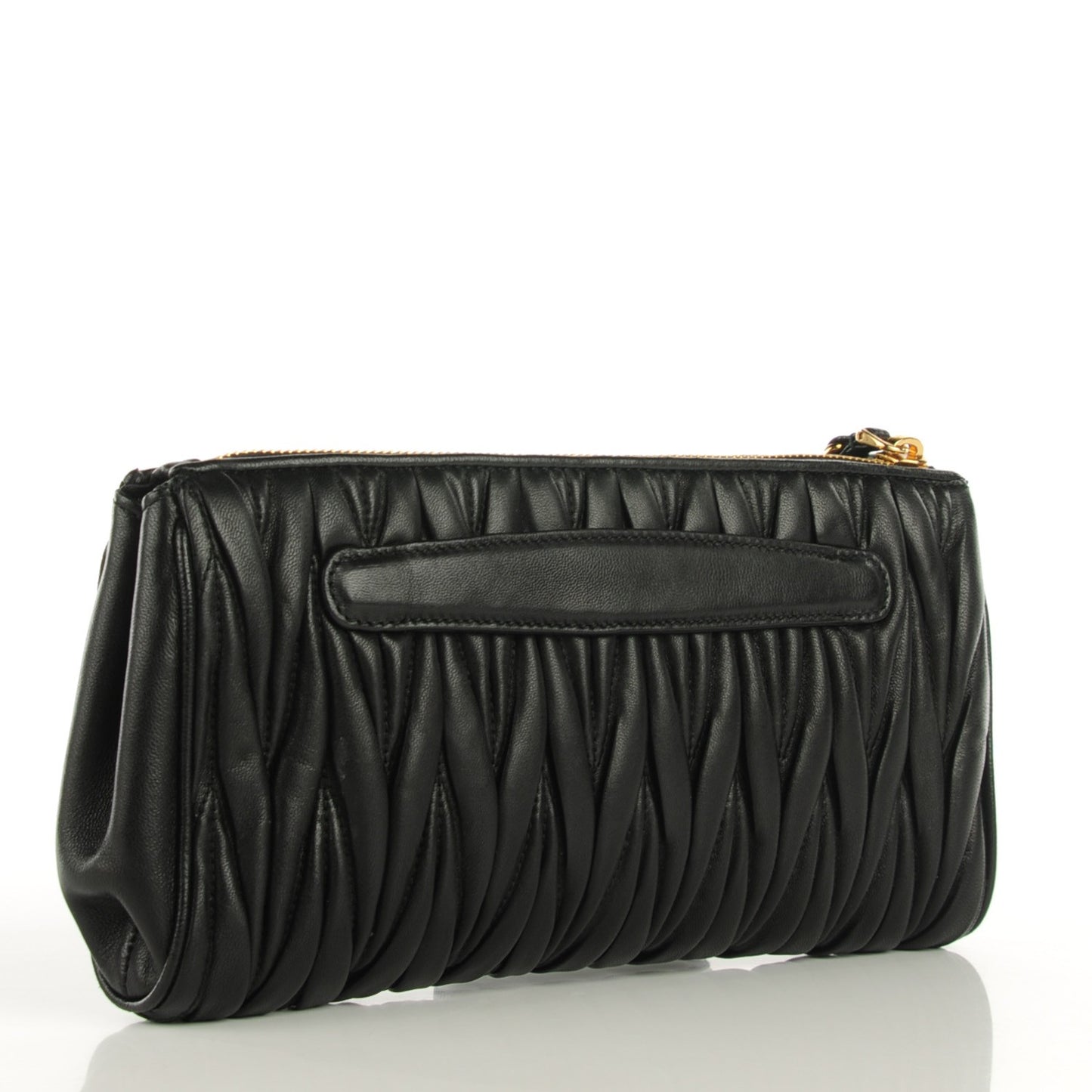 Nappa Matelasse Clutch Black