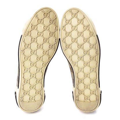 Gucci GG Monogram Web Womens Script Sneakers 38 Brown 10 of 12