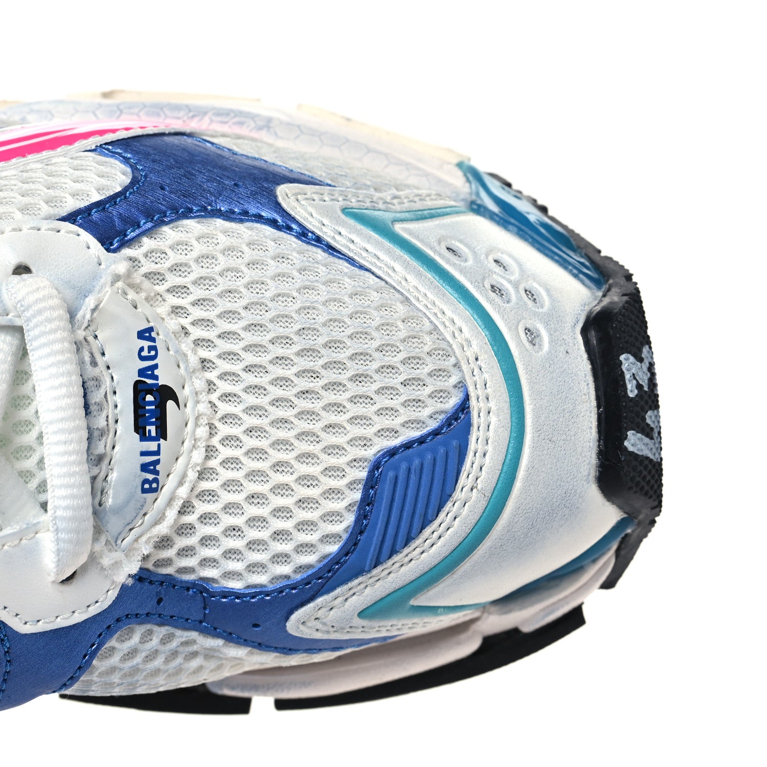 Balenciaga Mesh Rubber Distressed Mens Runner Sneakers 43