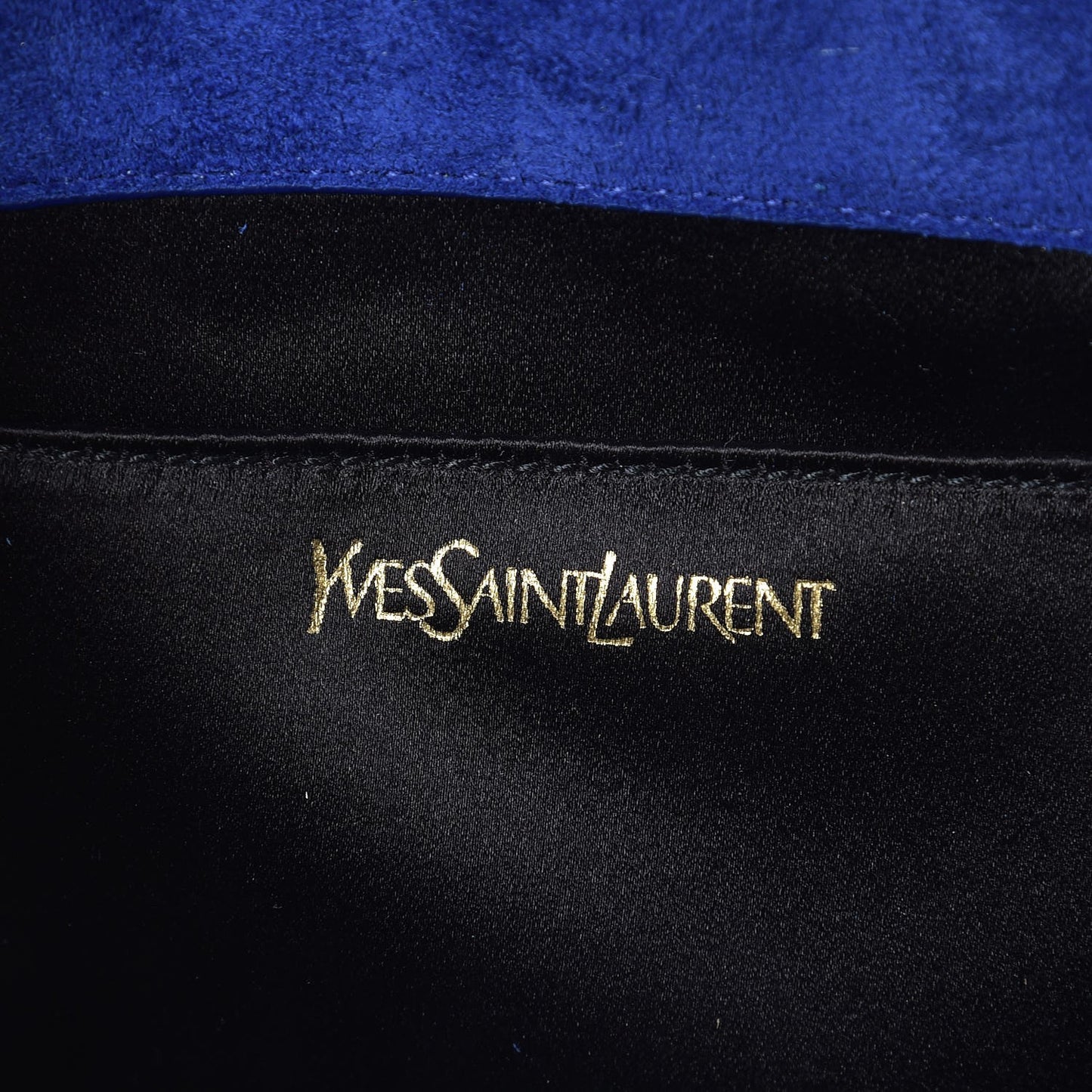Patent Calfskin Monogram Large Belle De Jour Clutch Royal Blue