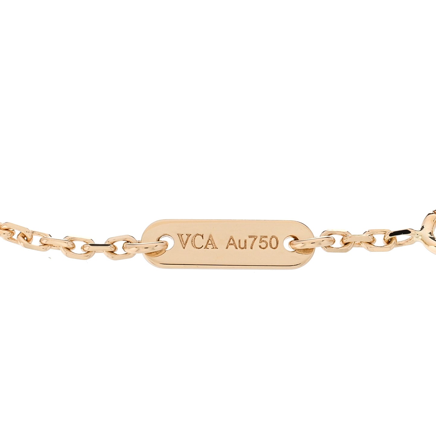 18K Yellow Gold Mother of Pearl Sweet Alhambra Bracelet