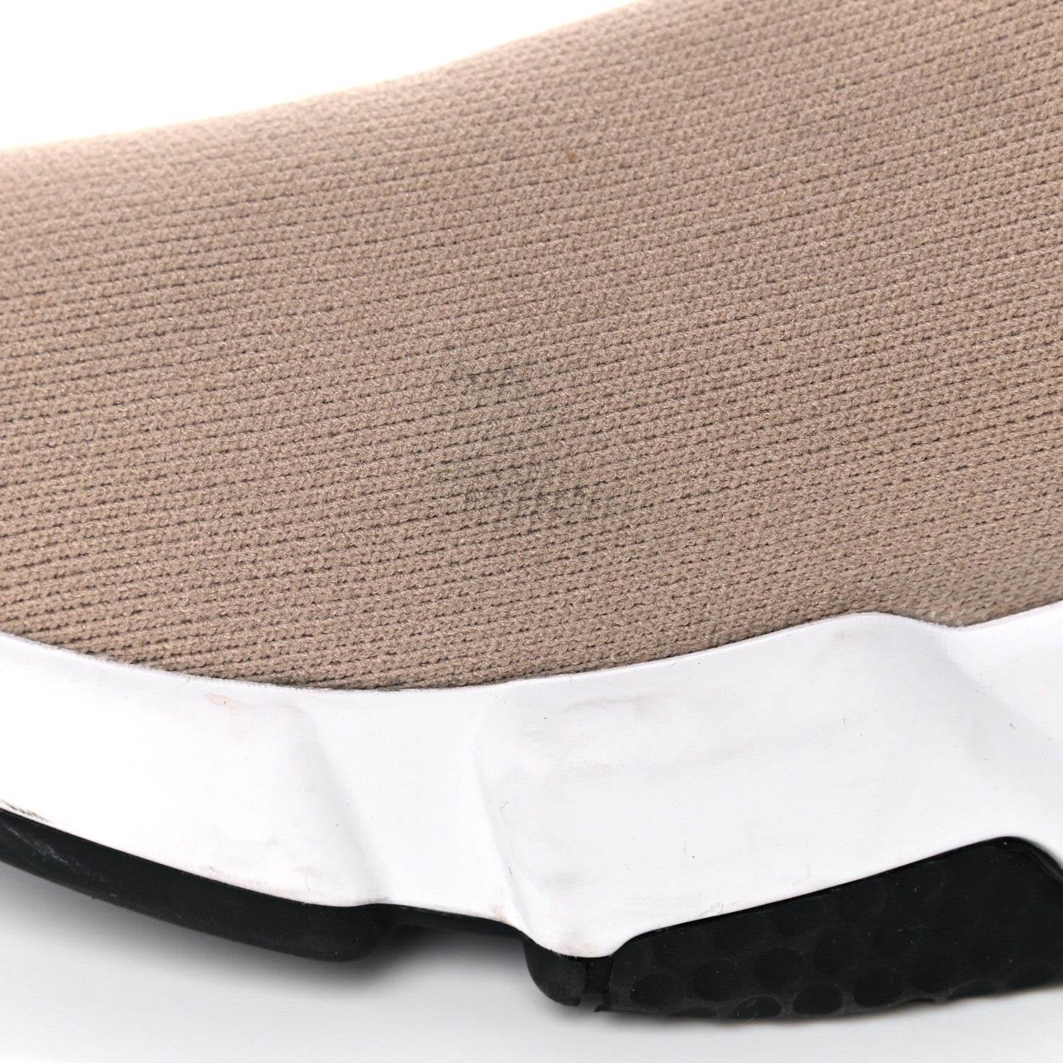 Balenciaga Neoprene Knit Womens Speed Graffiti Sneakers 38 Beige White Black 11 of 16