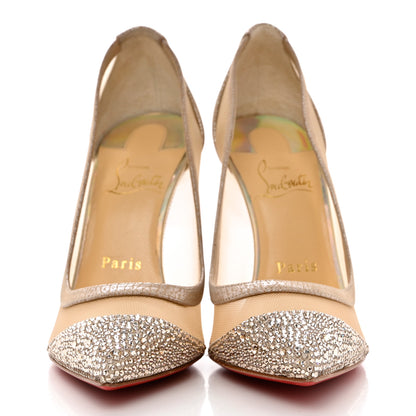 Christian Louboutin Rete Galativi 100 Pumps 37 Beige 2 of 7