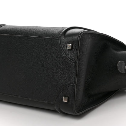 Celine Drummed Calfskin Mini Luggage Black 8 of 8