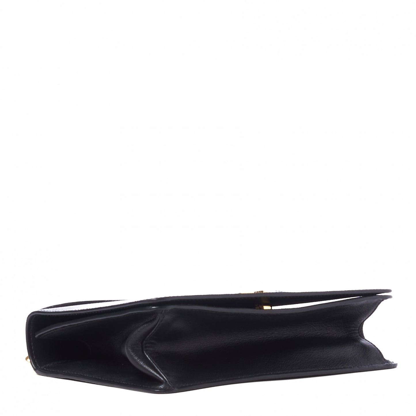 Saffiano Chain Shoulder Bag Black