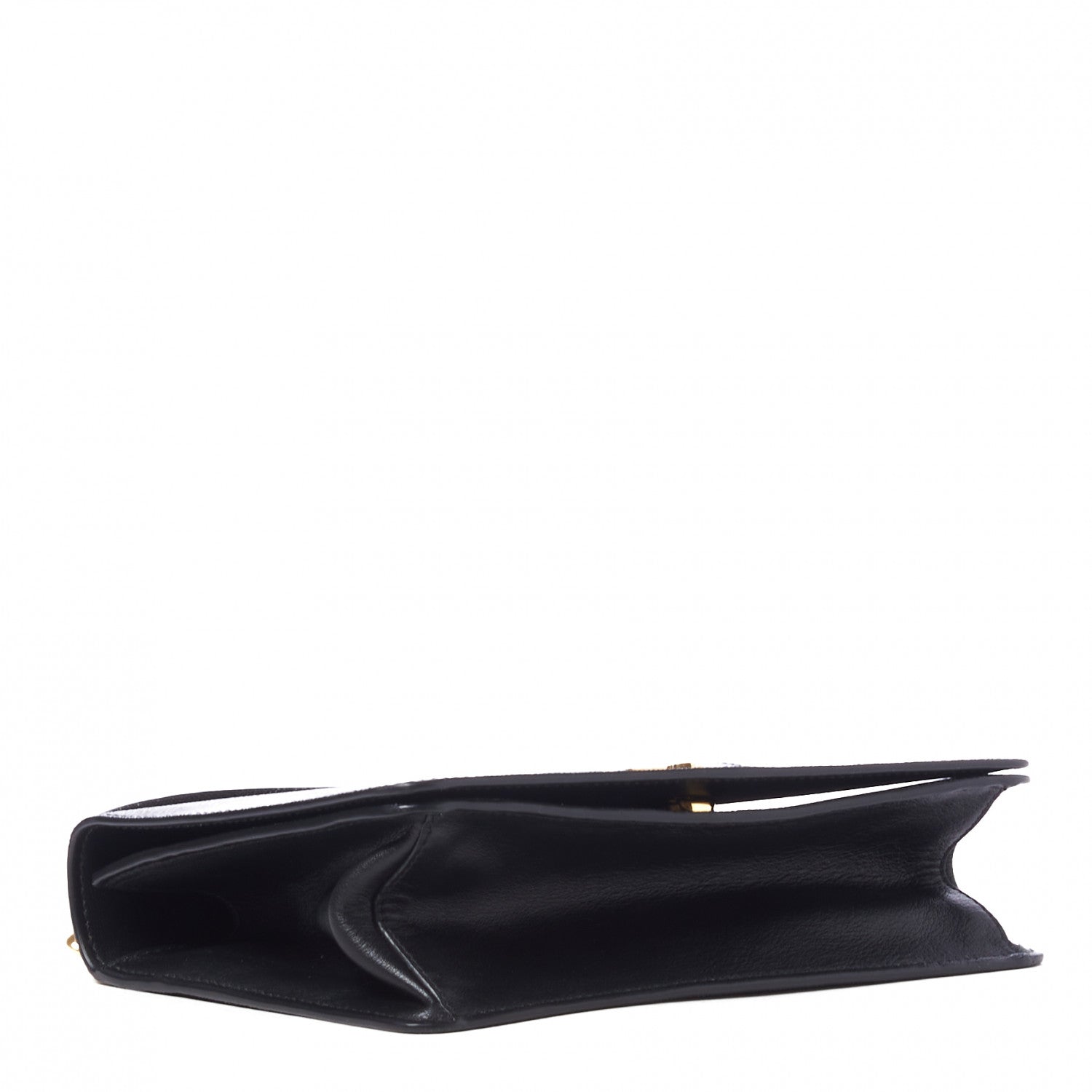 Prada Saffiano Chain Shoulder Bag Black 3 of 8