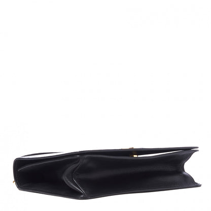 Prada Saffiano Chain Shoulder Bag Black 3 of 8