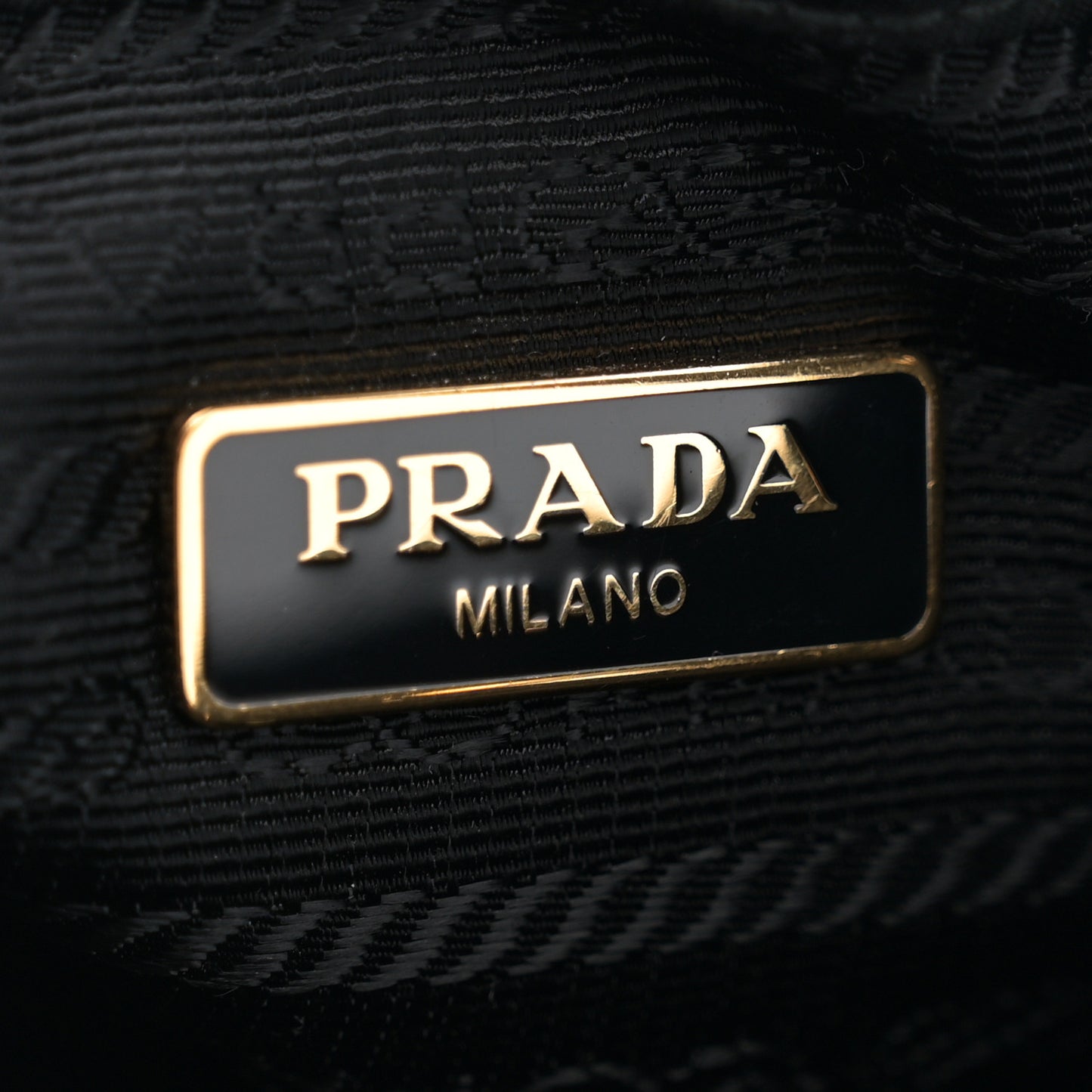 Saffiano Tessuto Nylon Mini Bucket Crossbody Bag Black