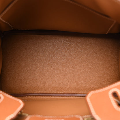 Hermes Natural Barenia Faubourg Birkin 25 Fauve 5 of 11