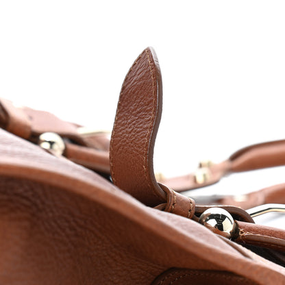 Burberry Grainy Calfskin Buckle Tote Brown 9 of 11