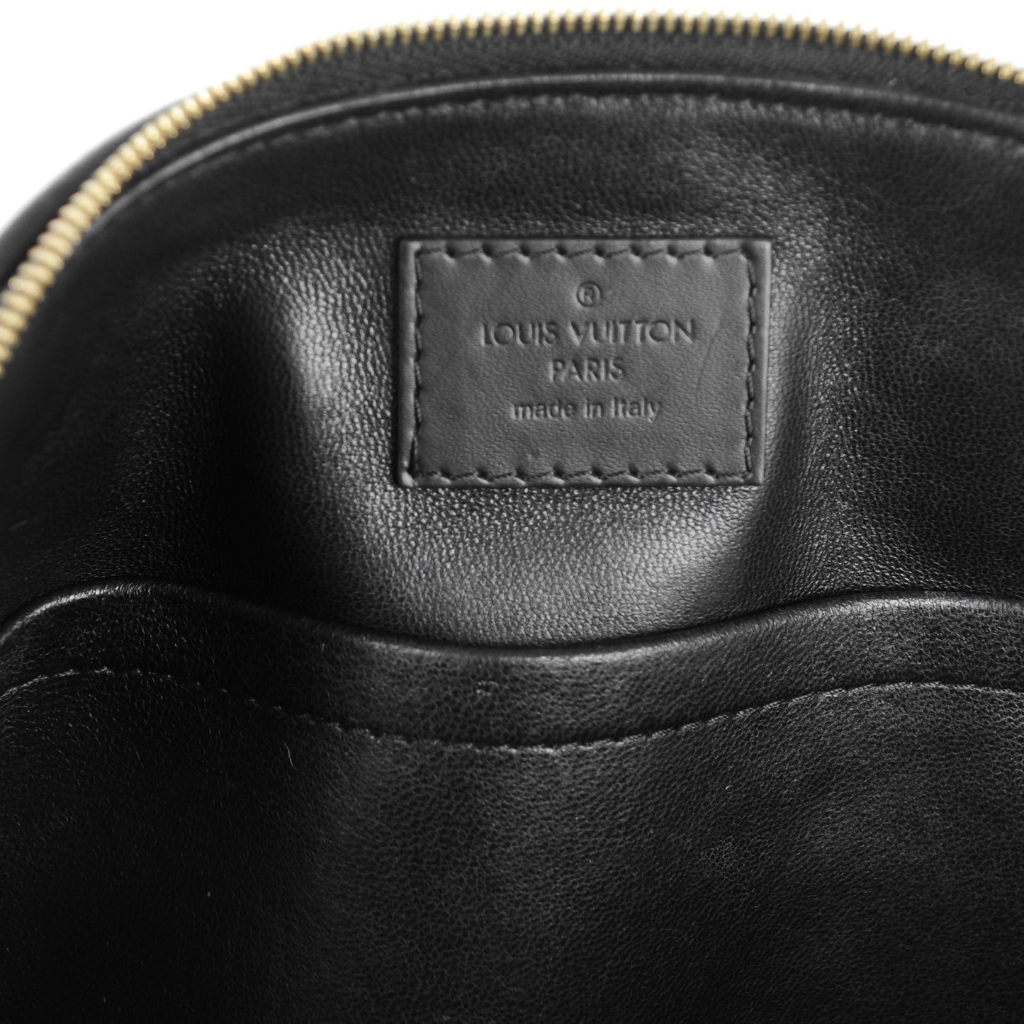 Lambskin Malletage Alma Pochette Black