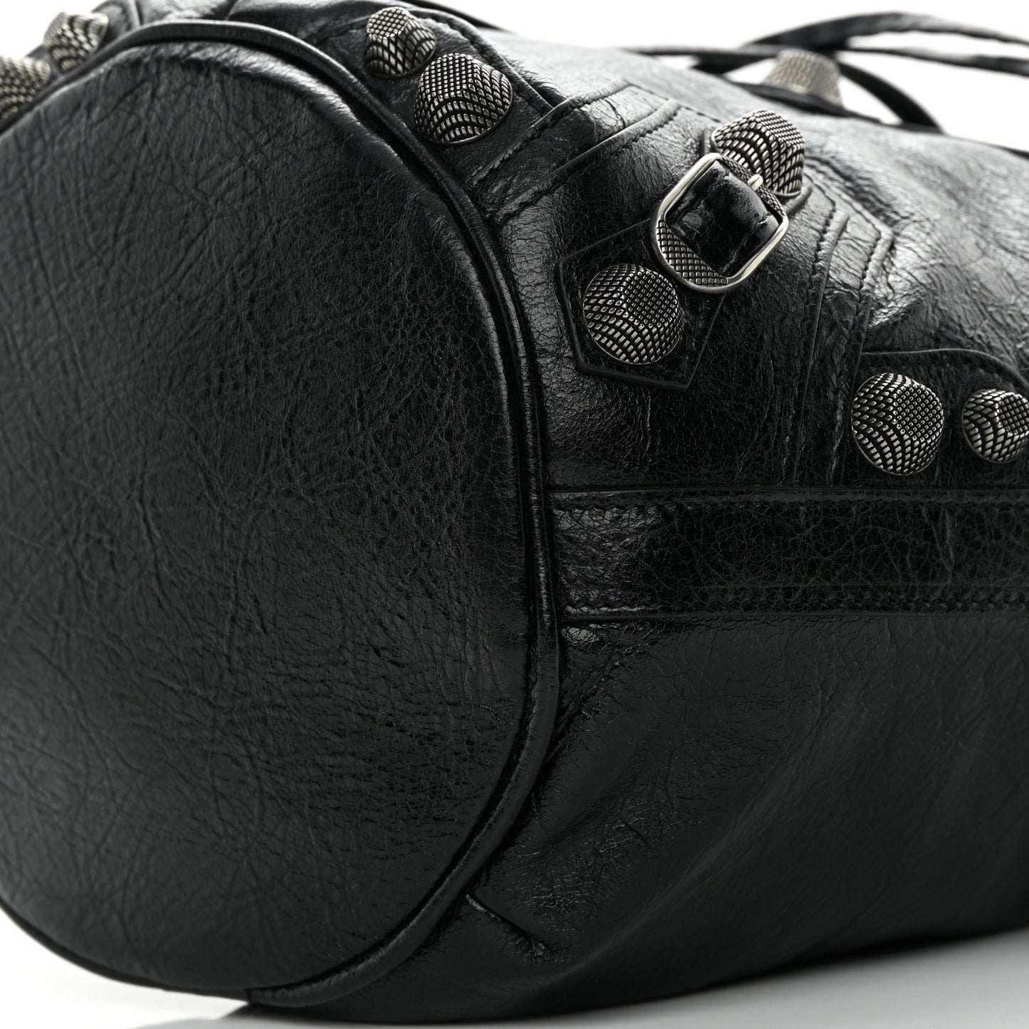 Agneau Arena Small Le Cagole Bucket Bag Black