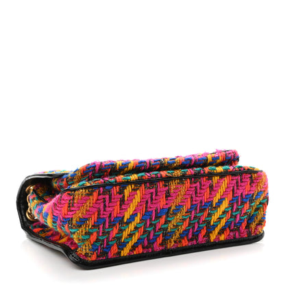 Saint Laurent Tweed Calfskin Matelasse Monogram Medium Niki Chain Satchel Multicolor 4 of 10