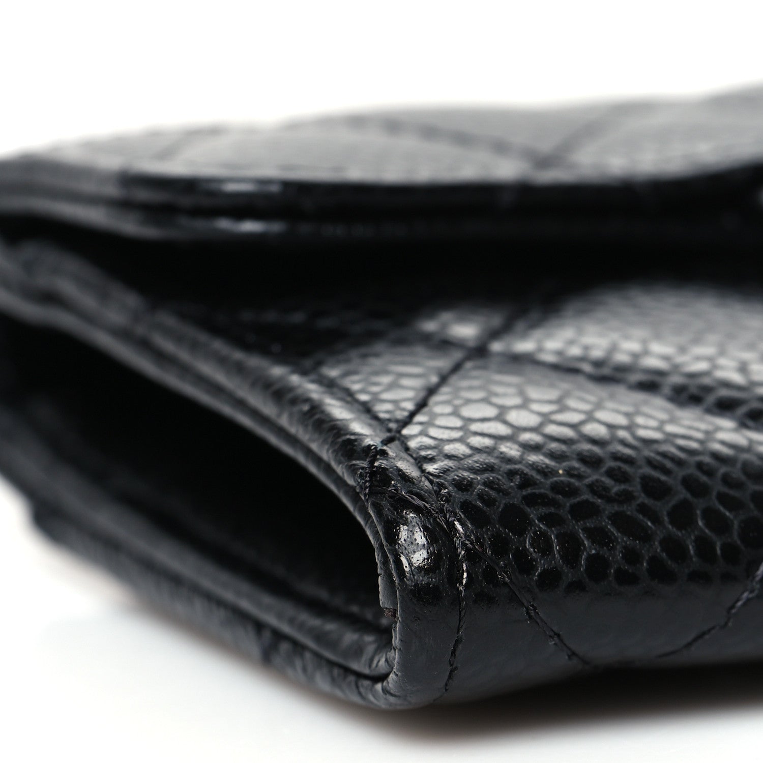 Chanel Caviar Quilted Flap Card Holder Black 10 of 11