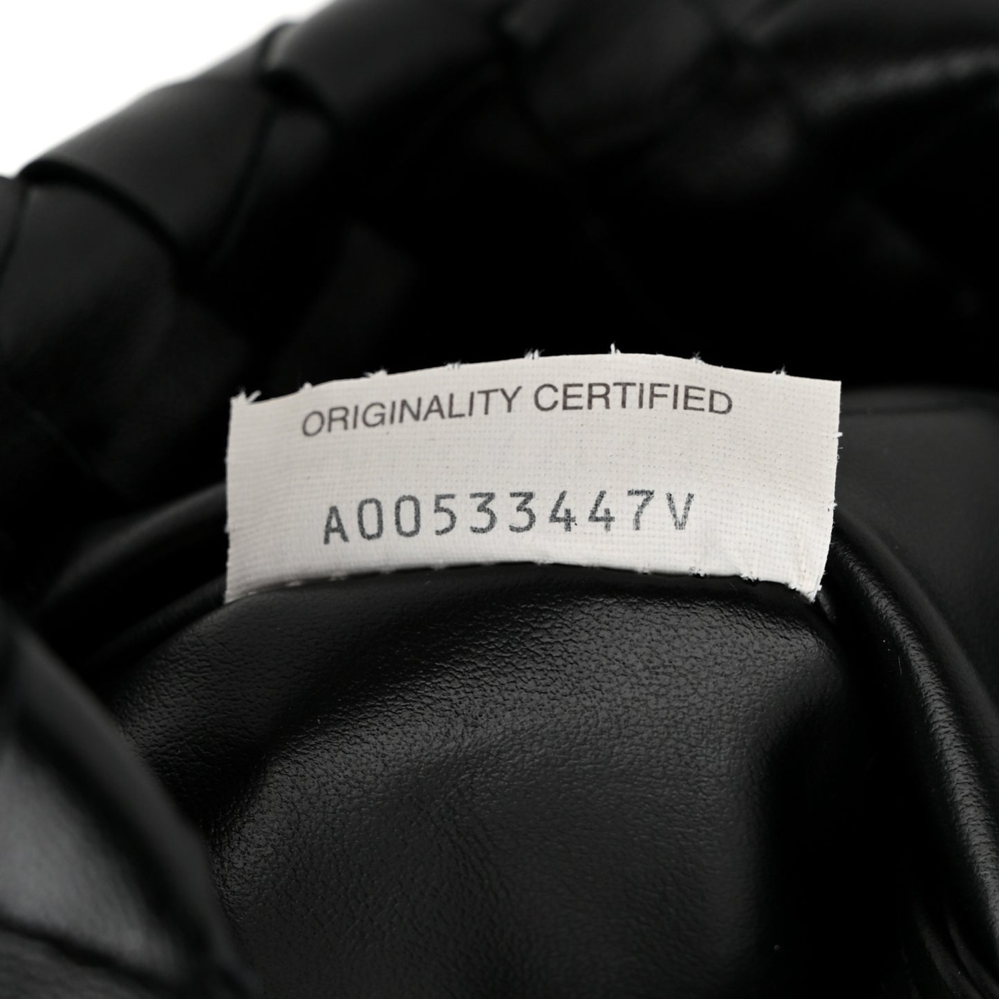 Calfskin Intrecciato Small Hop Black