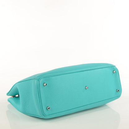 Christian Dior Bullcalf Large Diorissimo Tote Turquoise 4 of 12