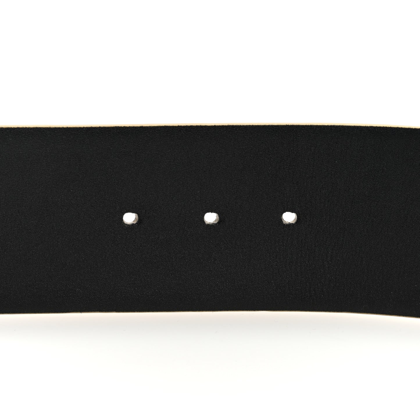 Metallic Calfskin Logo Belt 85 34 Gold