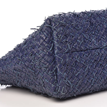 Bottega Veneta Chevre Intrecciato Fringe Netted Medium Cabat Tote Blue 11 of 21