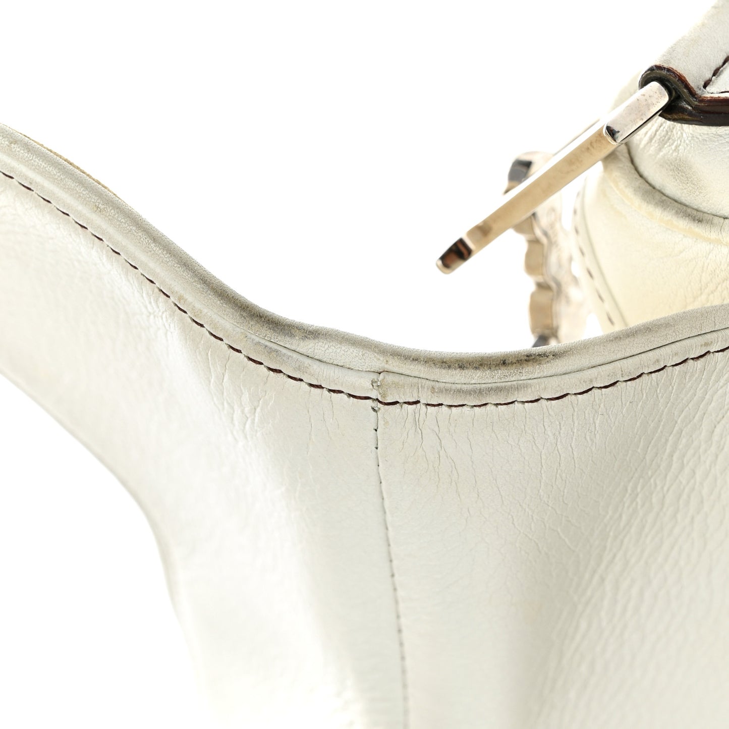 Calfskin Saddle Bag White