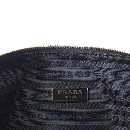 Prada Vitello Daino Cosmetic Pouch Black 6 of 8