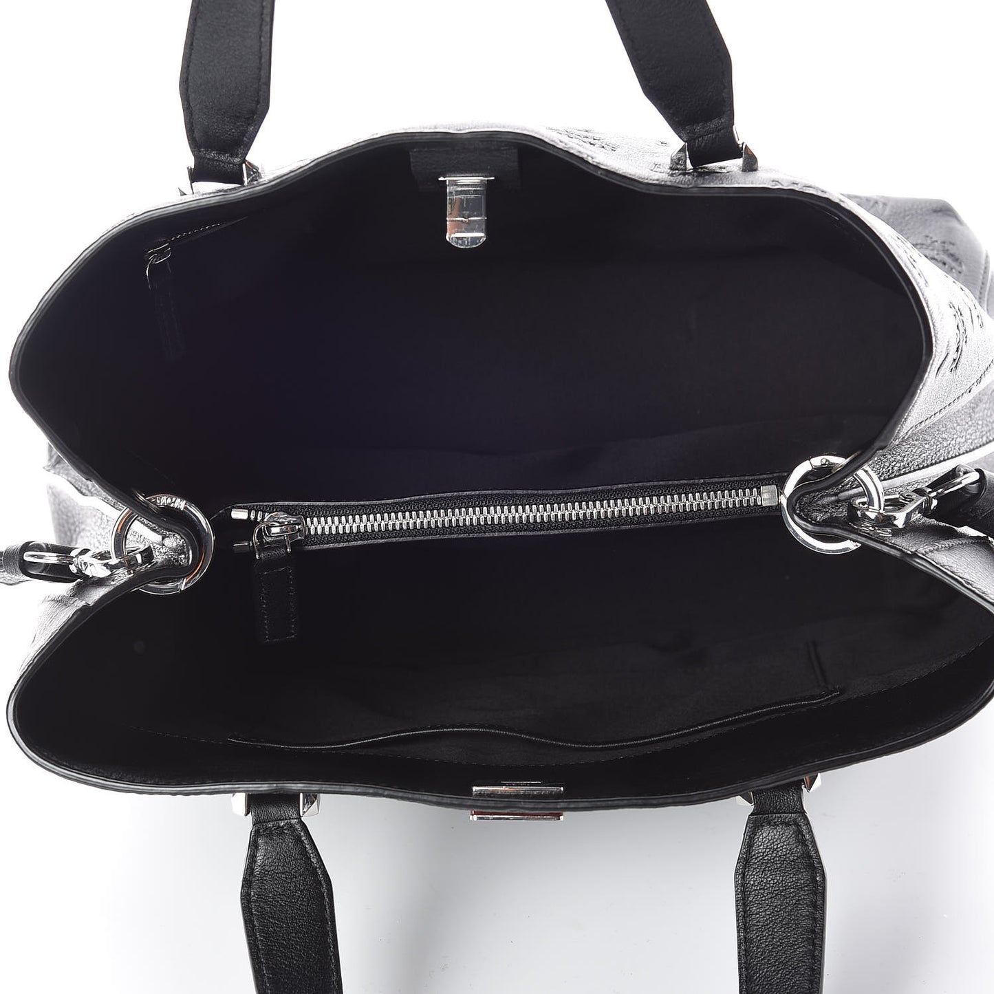 Calfskin Ottomar Monogram Large Essential Tote Black