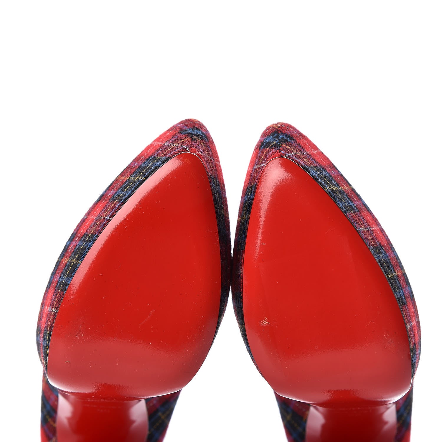 Christian Louboutin Fabric Tartan Print Lady Daf 160 Pumps 39 12 of 12