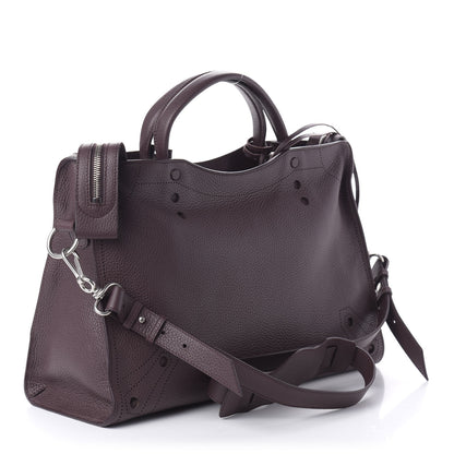 Balenciaga Veau Grana Perforated Blackout Hardware City Rouge Acajou 4 of 11