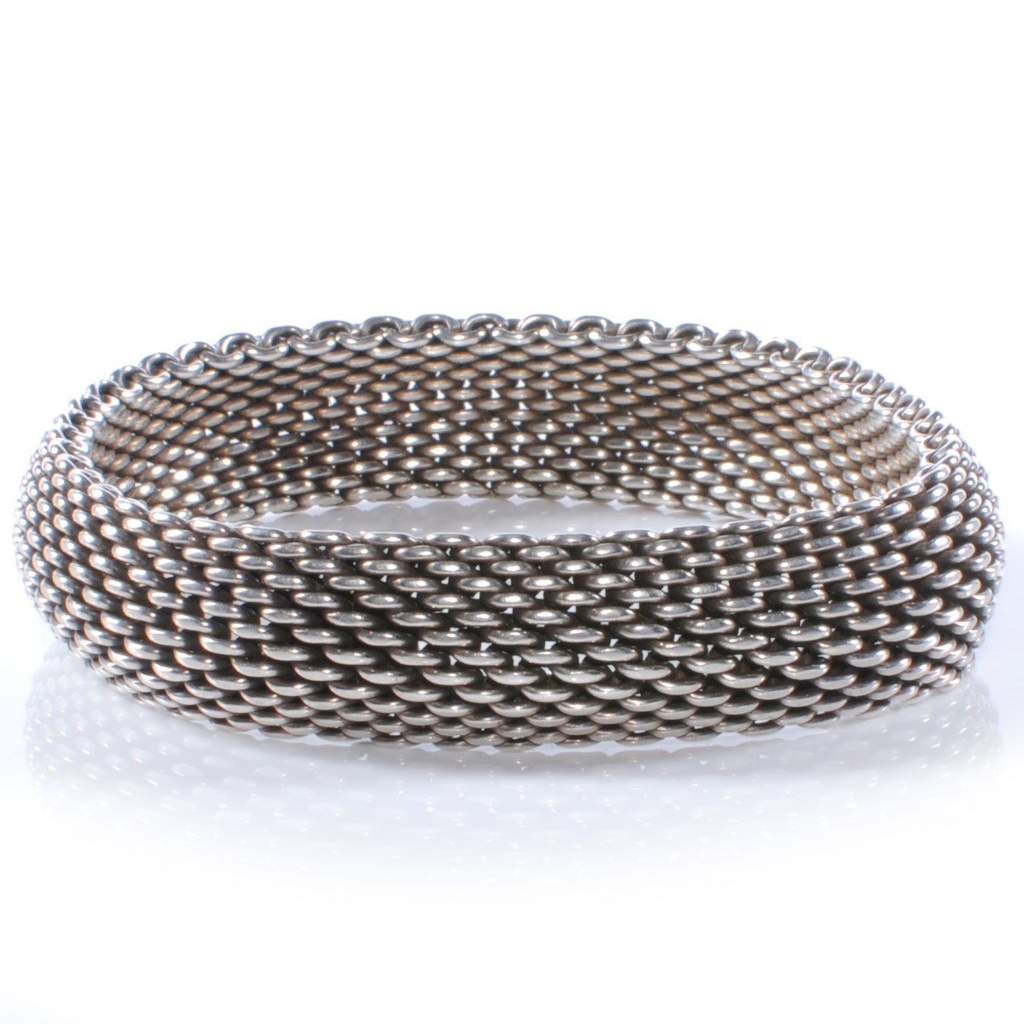Tiffany Sterling Silver Somerset Mesh Bracelet 1 of 4