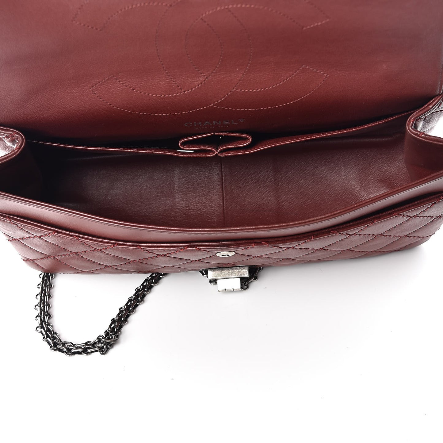 Calfskin Stitched 2.55 Reissue 227 Flap Burgundy