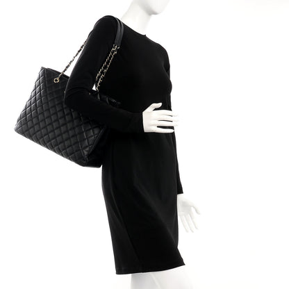 Chanel Calfskin Quilted Timeless Tote Black 2 of 8